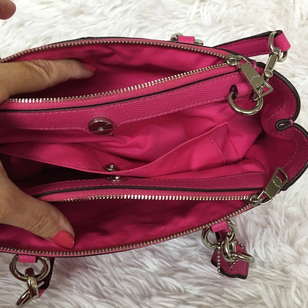 SOLD! Coach Bag Bright Pink - Picture 8 of 12